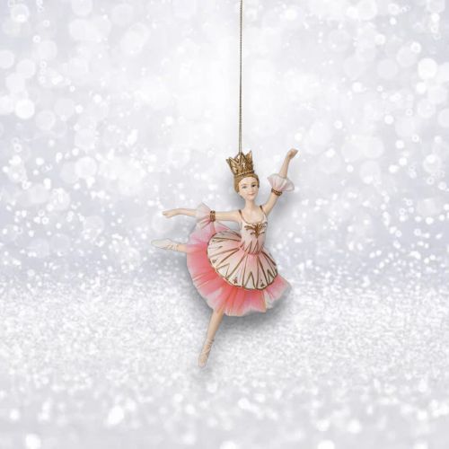PRE-ORDER 7&quot; Ballerina Dancing Ornament Christmas Decor *SHIPS 8/2025* NEW 2025