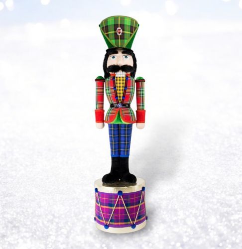 PRE-ORDER 48&quot; Multi Color Plaid Nutcracker Christmas Decor *SHIPS 8/2025* NEW 2025