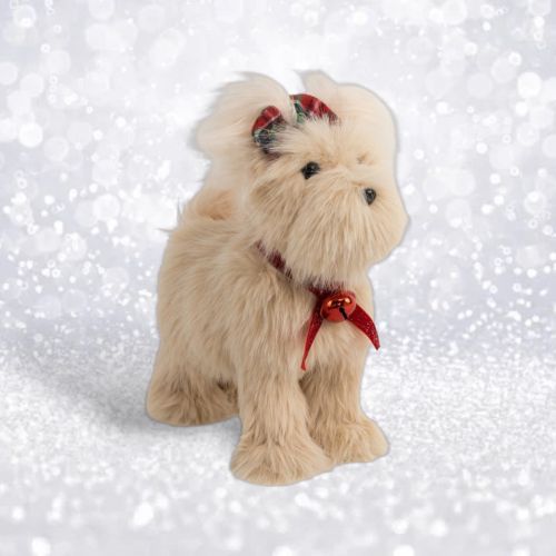 PRE-ORDER 12.5&quot; Brown Yorkie Christmas Decor *SHIPS 8/2025* NEW 2025