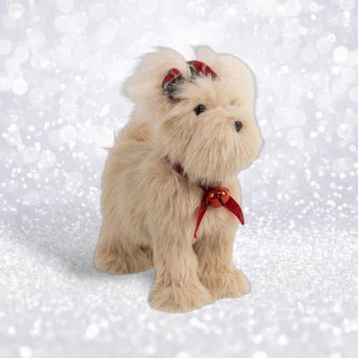 PRE-ORDER 12.5&quot; Brown Yorkie Christmas Decor *SHIPS 8/2025* NEW 2025
