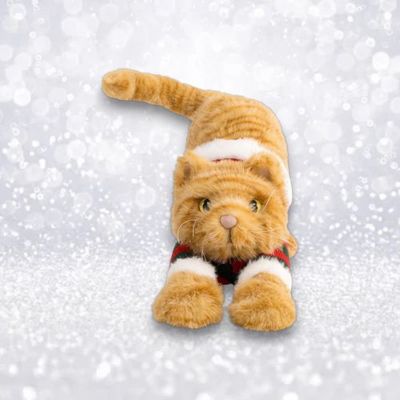 PRE-ORDER 14&quot; Stretch Cat Christmas Decor *SHIPS 8/2025* NEW 2025