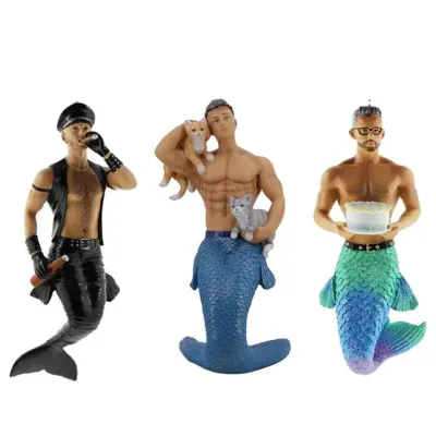 Gay Mermen &amp; Poke The Bear Ornaments &amp; Statues