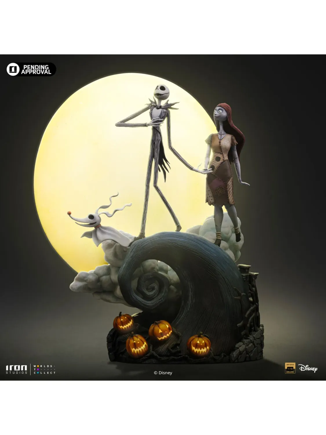 Pre-Order: Jack and Sally - Nightmare Before Christmas Deluxe Art Scale 1/10 Scale Statue By: Iron Studios *Ships 3rd Quarter Fall of 2025*