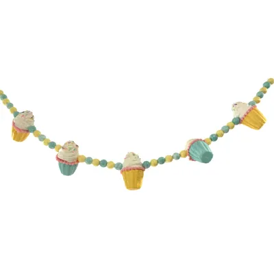 FOAM CUPCAKE BALL GARLAND 44&quot; Easter Decor  NEW 2025