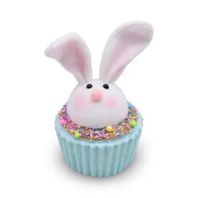 FOAM FABRIC BUNNY HEAD CUPCAKE 8&quot; Easter Decor NEW 2025
