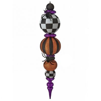 PRE-ORDER 52&quot; GLITTER HALLOWEEN FINIAL Halloween Decor *SHIPS 8/2025* NEW 2025