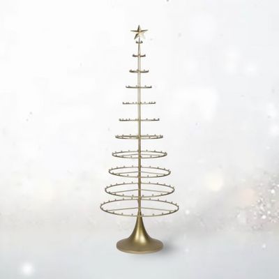 PRE-ORDER 76&quot; Gold Ornament Tree Christmas Decor *SHIPS 8/2025* NEW 2025