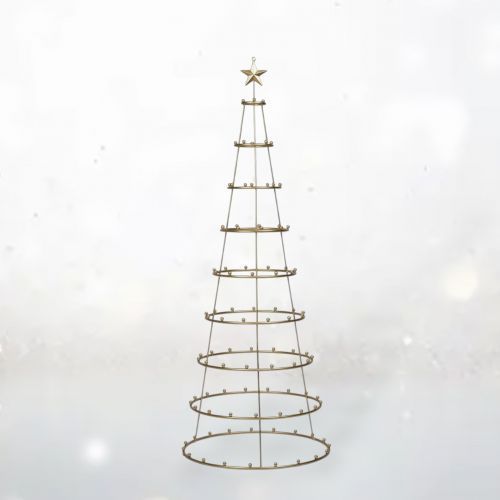 PRE-ORDER 50&quot; Gold Ornament Tree Display Christmas Decor *SHIPS 8/2025* NEW 2025