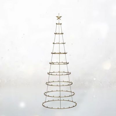PRE-ORDER 50&quot; Gold Ornament Tree Display Christmas Decor *SHIPS 8/2025* NEW 2025