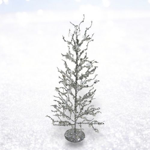 PRE-ORDER 24&quot; Silver Sequin Tree Christmas Decor *SHIPS 8/2025* NEW 2025