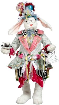 Mad Hatter Tea Party Rabbit - 62 Inches By: Mark Roberts Spring Easter Collection *SHIPS WITHIN 15 DAYS*