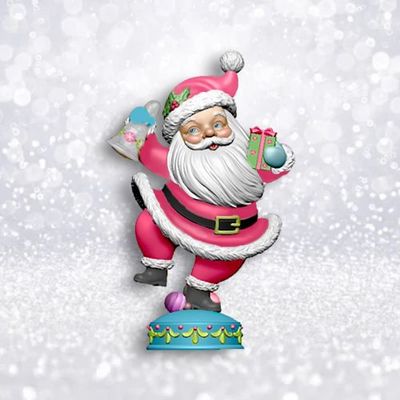 PRE-ORDER Happy Santa With Bell Christmas Decor *SHIPS 8/2025* NEW 2025