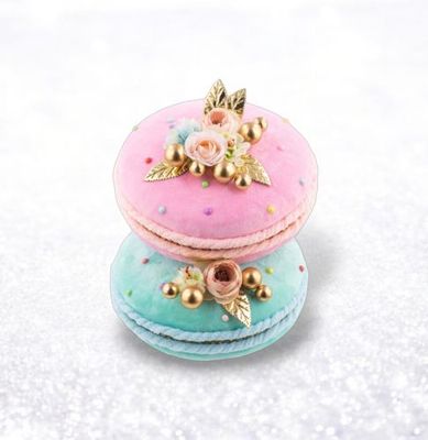 PRE-ORDER 8.5&quot; Pink/Blue Macaron Stack Christmas Decor *SHIPS 8/2025* NEW 2025