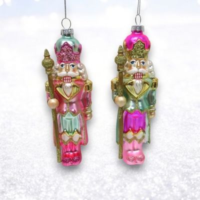 Bright Nutcrackers Ornaments Set Of 2 Christmas Decor *SHIPS WITHIN 10 DAYS* NEW 2025