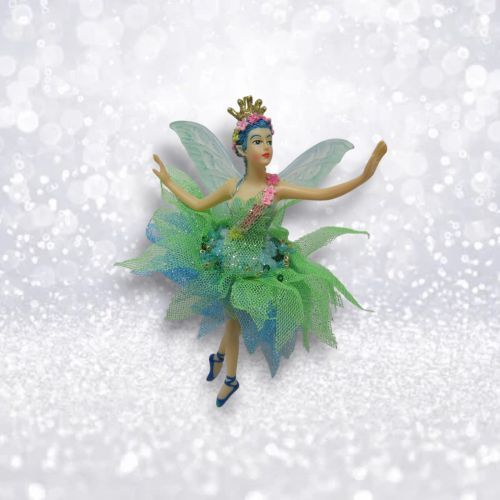 PRE-ORDER Peacock Fairy Dancer Ornament Christmas Decor *SHIPS 8/2025* NEW 2025