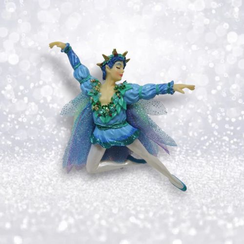 PRE-ORDER Peacock Male Ballet Dancer Ornament Christmas Decor *SHIPS 8/2025* NEW 2025
