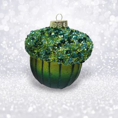 PRE-ORDER Peacock Acorn Ornament Christmas Decor *SHIPS 8/2025* NEW 2025