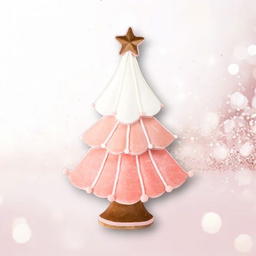 PRE-ORDER 25.5&quot; Pink Tiered Tree Christmas Decor *SHIPS 8/2025* NEW 2025