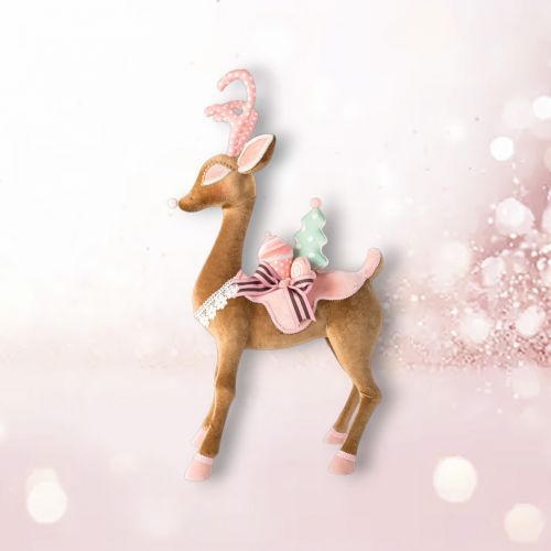 PRE-ORDER 28&quot; Gingerbread Deer Christmas Decor *SHIPS 8/2025* NEW 2025