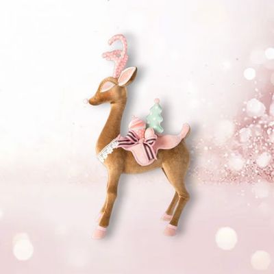 PRE-ORDER 28&quot; Gingerbread Deer Christmas Decor *SHIPS 8/2025* NEW 2025
