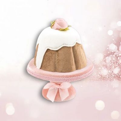 9&quot; Cake With Icing Ornaments Set Of 2 Christmas Decor *SHIPS WITHIN 10 DAYS* NEW 2025