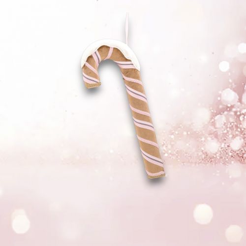 PRE-ORDER 22&quot; Brown Gingerbread Candy Cane Christmas Decor *SHIPS 8/2025* NEW 2025