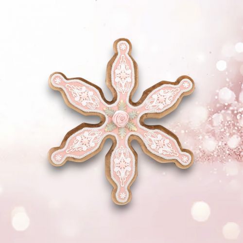 PRE-ORDER 20&quot; Hanging Pink Snowflake Christmas Decor *SHIPS 8/2025* NEW 2025