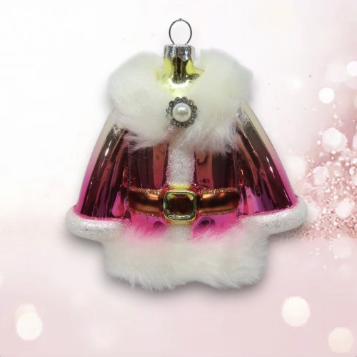 PRE-ORDER Pink Santa Coat Ornament Christmas Decor *SHIPS 8/2025* NEW 2025
