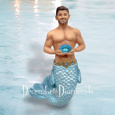 PRE-ORDER March Aquamarine Merman By: Gay Mermen December Diamonds *SHIPS 9/2025* NEW 2025