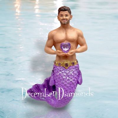 PRE-ORDER 4.5&quot; February Amethyst Merman By: Gay Mermen December Diamonds *SHIPS 9/2025* NEW 2025