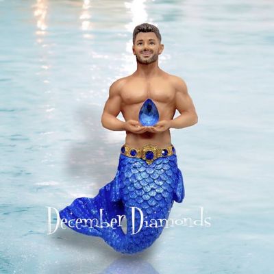 PRE-ORDER 4.5&quot; September Sapphire Merman By: Gay Mermen December Diamonds *SHIPS 9/2025* NEW 2025
