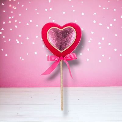PRE-ORDER 16&quot; Pink Heart Pick Set Of 3 Valentines Day Decor *SHIPS 1/2026* NEW 2026