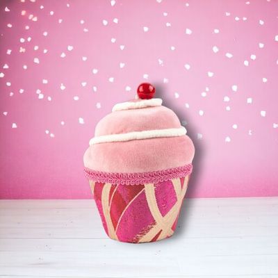 PRE-ORDER 6&quot; Pink Swirl Cupcake Set Of 2 Valentines Day Decor *SHIPS 1/2026* NEW 2026