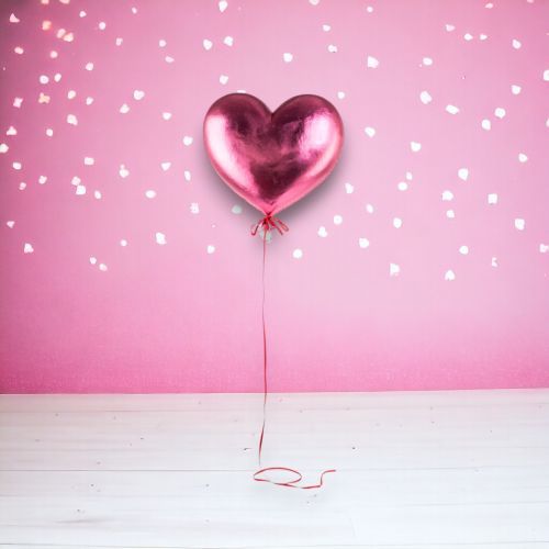 PRE-ORDER 14&quot; Pink Hanging Heart Balloon Valentines Day Decor *SHIPS 1/2026* NEW 2026