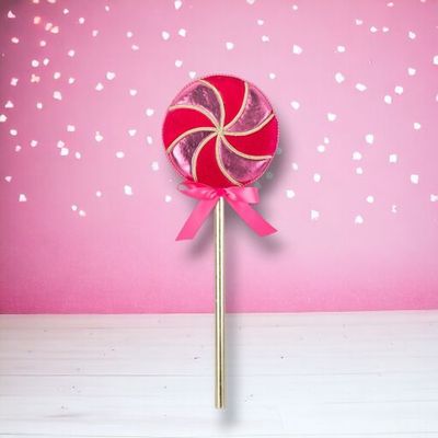PRE-ORDER 19&quot; Red Swirl Lollipop Set Of 3 Valentines Day Decor *SHIPS 1/2026* NEW 2026