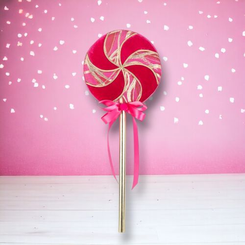 PRE-ORDER 26&quot; Pink Swirl Lollipop Set Of 2 Valentines Day Decor *SHIPS 1/2026* NEW 2026