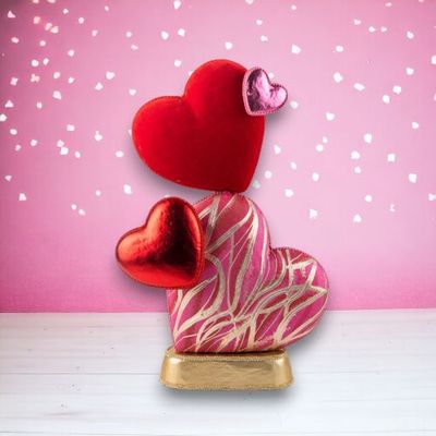 PRE-ORDER 20&quot; Stacked Hearts Valentines Day Decor *SHIPS 1/2026* NEW 2026