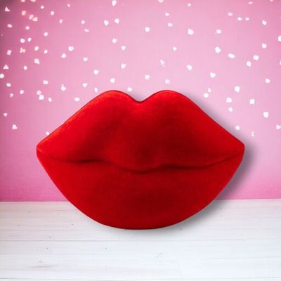 PRE-ORDER 13.5&quot; Red Lips Valentines Day Decor *SHIPS 1/2026* NEW 2026