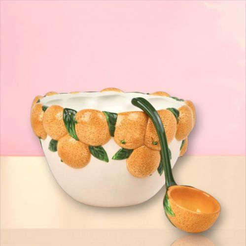 PRE-ORDER 6&quot; Orange Punch Ball &amp; Ladle *SHIPS 3/2026* NEW 2026