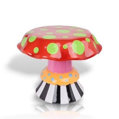 PRE-ORDER 21&quot; Artsy Mushroom Garden Stool *SHIPS 3/2026* NEW 2026