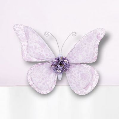 PRE-ORDER 11&quot; Lilac Pattern Butterfly Set Of 2 Easter Decor *SHIPS 2/2026* NEW 2026
