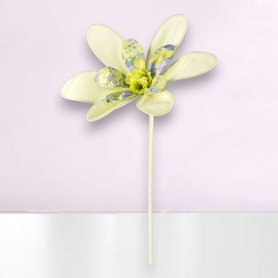 PRE-ORDER 22&quot; Violet Floral Yellow Flower Pick Set Of 2 Easter Decor *SHIPS 2/2026* NEW 2026