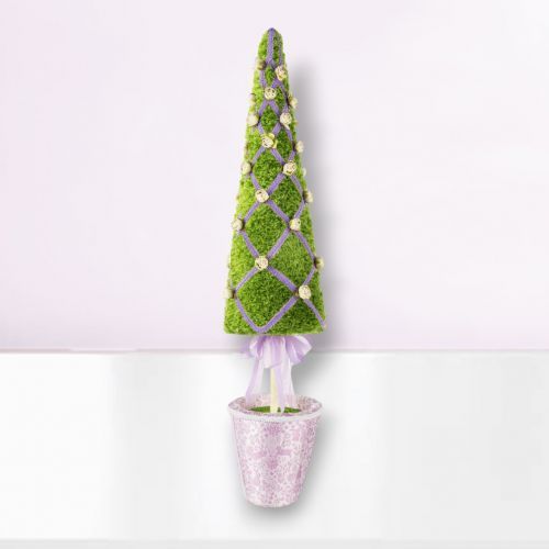 PRE-ORDER 35&quot; Green Garden Tree Cone Easter Decor *SHIPS 2/2026* NEW 2026