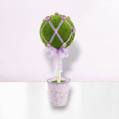 PRE-ORDER 21&quot; Green Garden Topiary Easter Decor *SHIPS 2/2026* NEW 2026