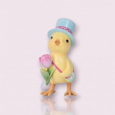 PRE-ORDER 5.5&quot; Yellow Chick With Hat Easter Decor *SHIPS 2/2026* NEW 2026