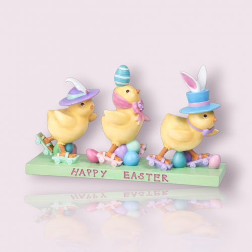 PRE-ORDER 9&quot; Chick Parade Easter Decor *SHIPS 2/2026* NEW 2026