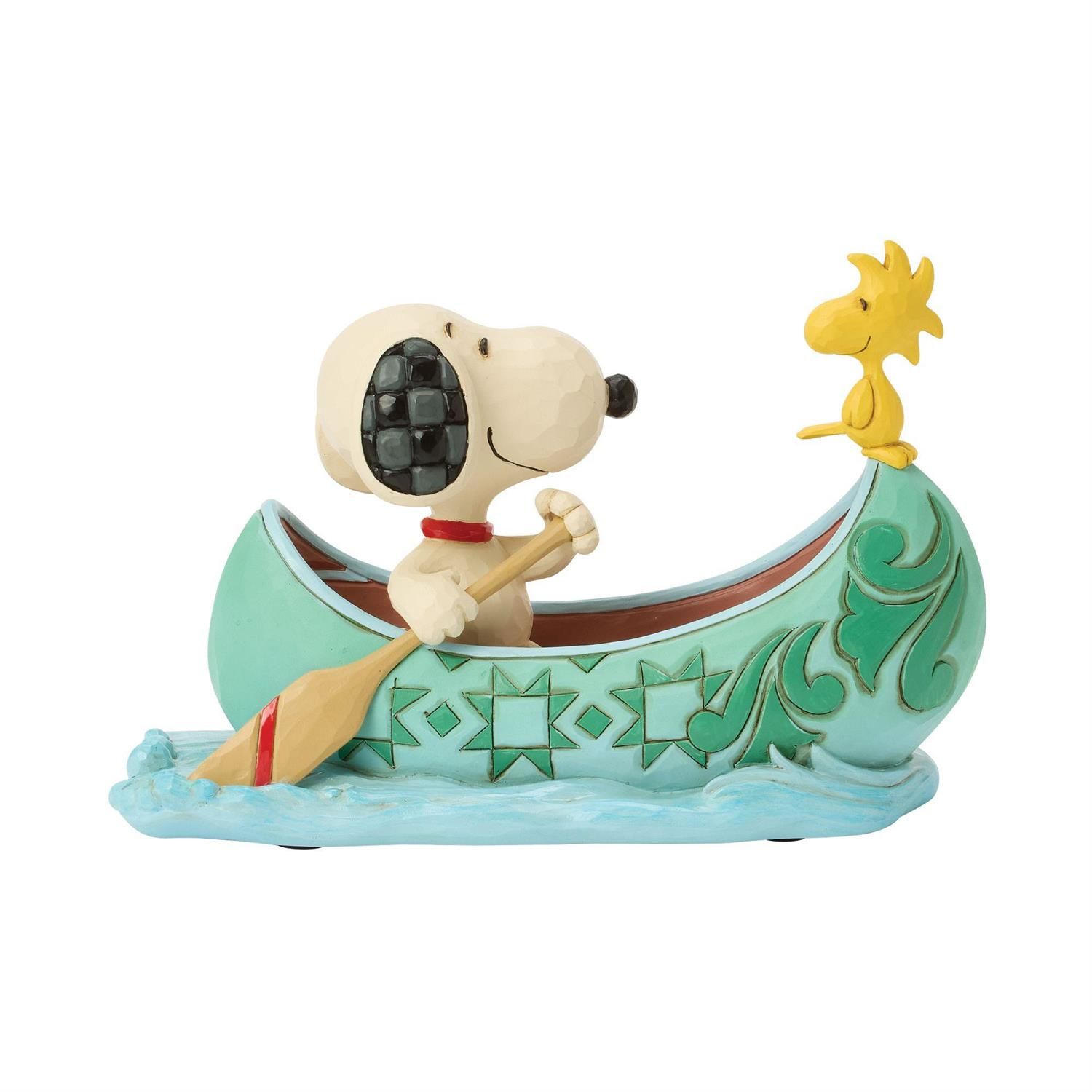 PRE-ORDER Snoopy And Woodstock in Canoe By: Peanuts Jim Shore *SHIPS 11/2025* NEW 2025