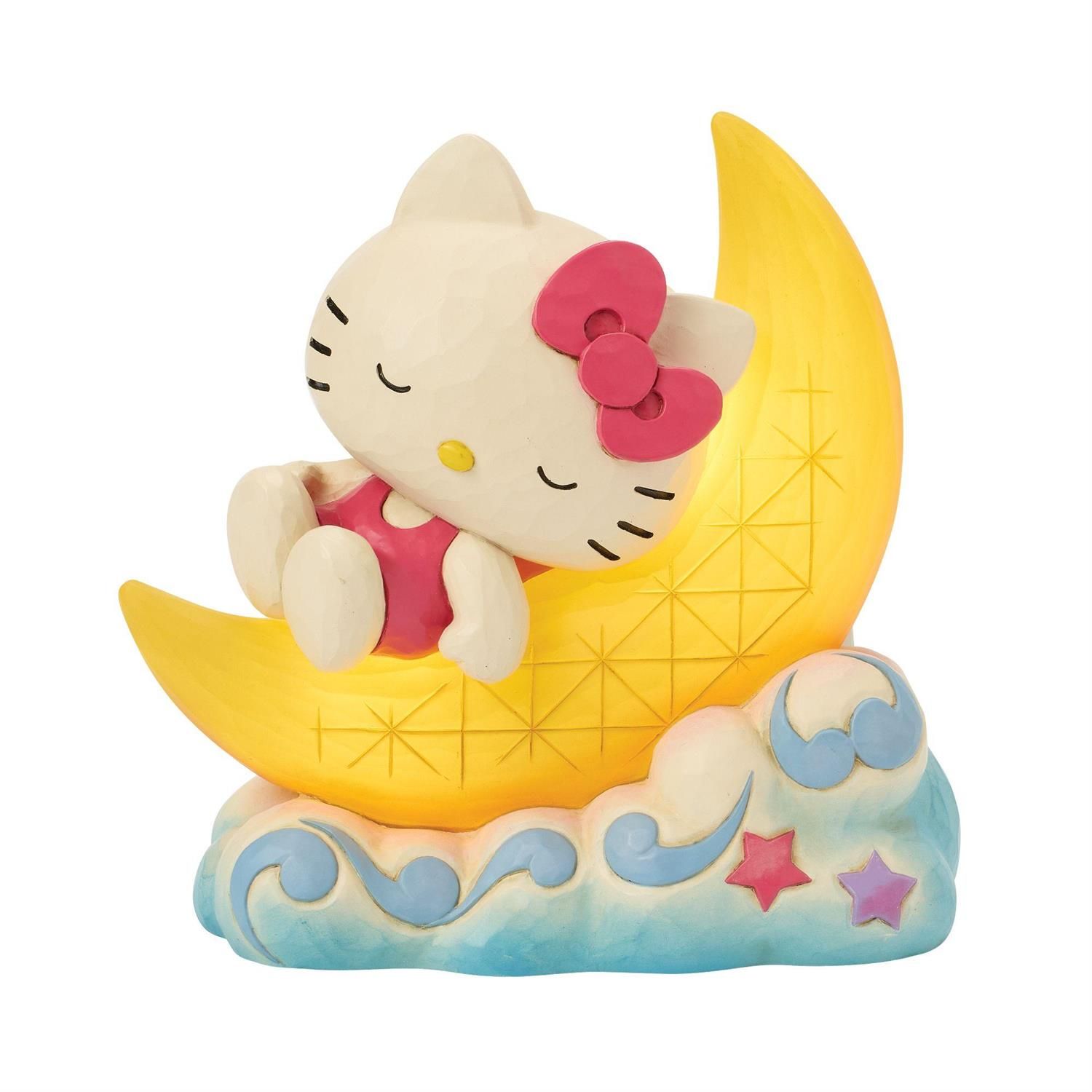 PRE-ORDER Hello Kitty On LED Moon By: Sanrio Jim Shore *SHIPS 11/2025* NEW 2025