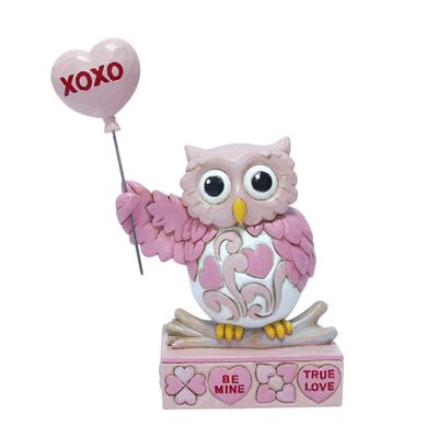 PRE-ORDER Sweethearts Owl With Balloon By: Heartwood Creek Jim Shore *SHIPS 11/2025* NEW 2025