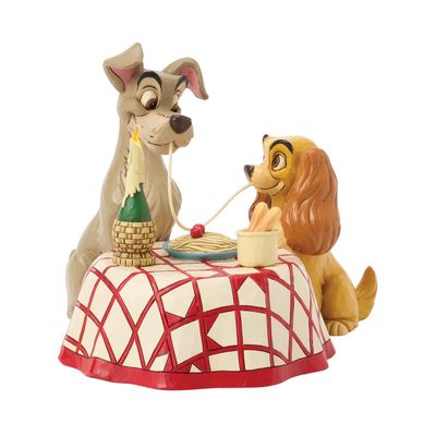 PRE-ORDER Lady And The Tramp Spaghetti Scene By: Disney Traditions Jim Shore *SHIPS 11/2025* NEW 2025